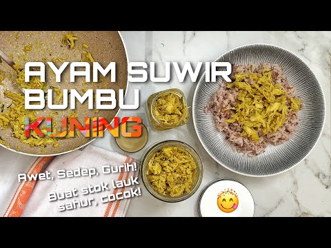 Ayam Suwir Bumbu Kuning Santan