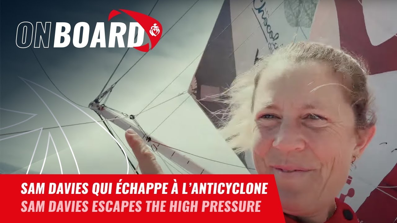 ⁣Sam Davies qui échappe à l'anticyclone | Vendée Globe 2024