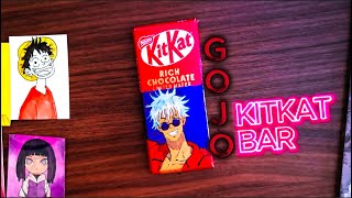 Gojo Satoru Painting on a KitKat Bar | Jujutsu Kaisen Art