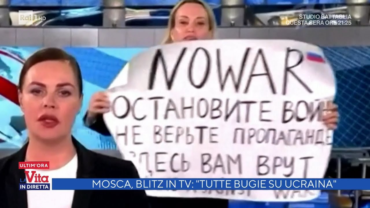 La giornalista russa anti Putin è scomparsa, si teme per la sua vita - La vita in diretta 15/03/2022