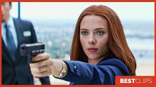 Black Widow Did I Step On Your Moment Scene | Captain America The Winter Soldier - Movie CLIP 4K