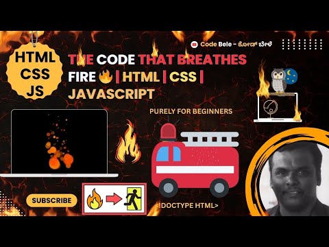 The Code That Breathes Fire 🔥 | HTML | CSS | JAVASCRIPT | FOR BEGINNERS | Flame Animation | Fire