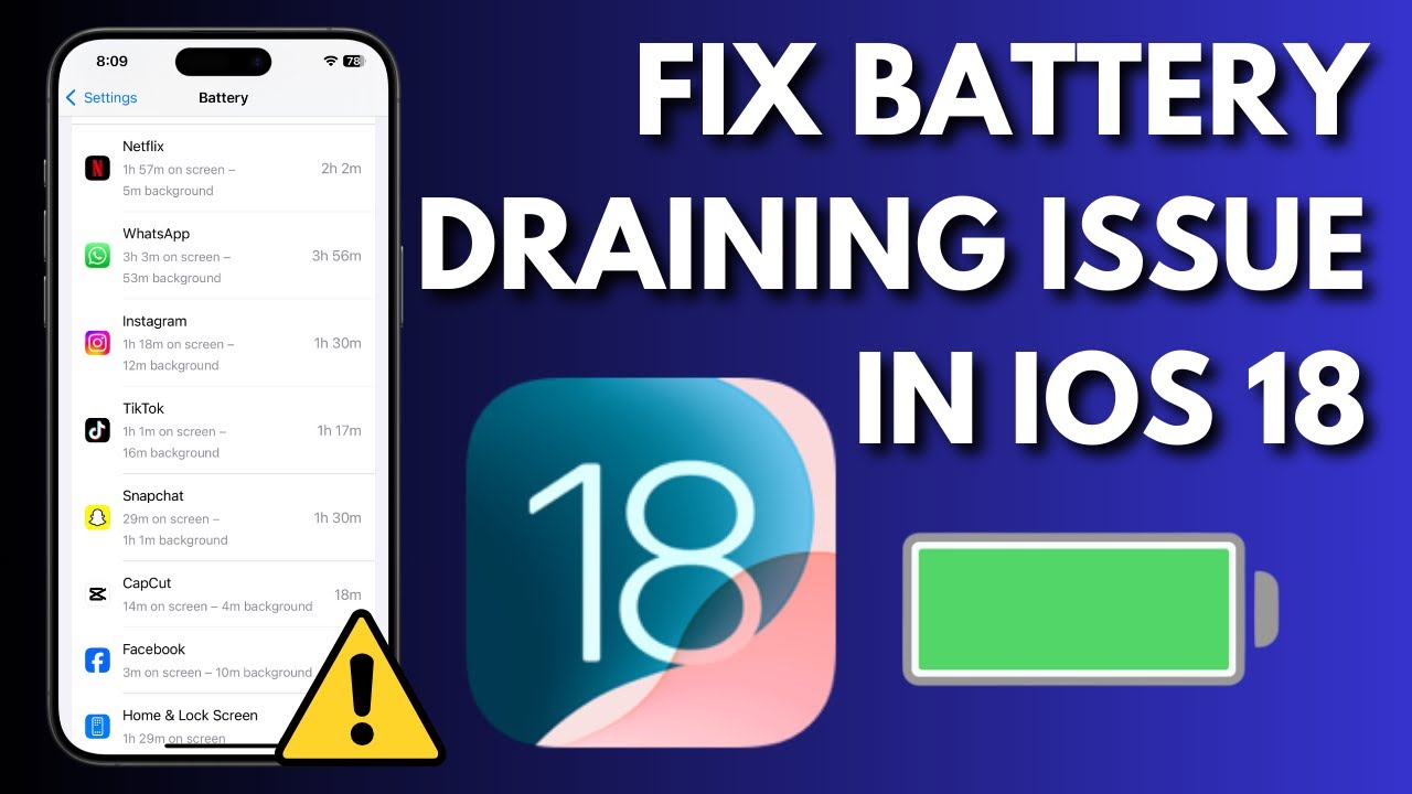 How To Fix iPhone Battery Draining Issue On iPhone In iOS 18 - YouTube