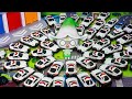 【おもちゃ】🚨40台パトカー大出動!🚓💨 大泥棒ティラノを捕まえろ! ★はたらくくるま★ショートストーリー★Tomica Cars