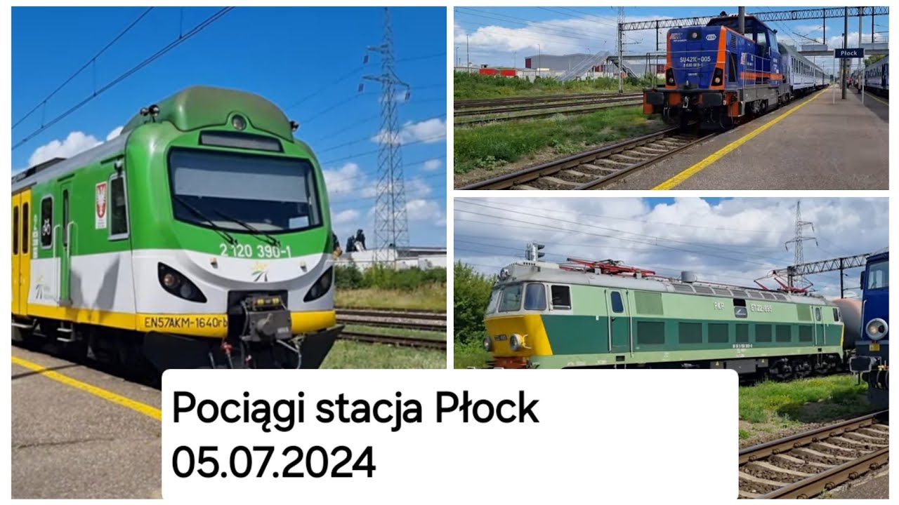 Pociągi stacja Płock Trains Płock station
