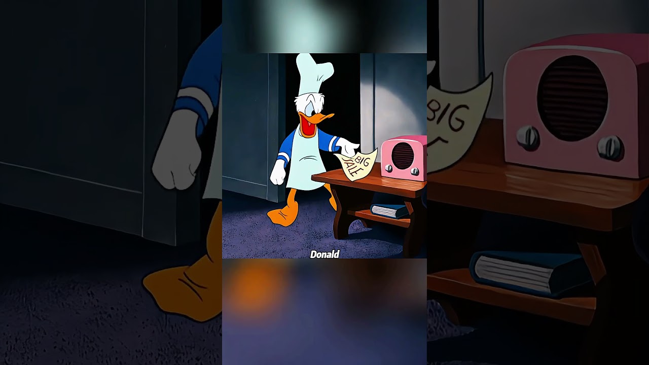 A group of ants quietly approached Donald Duck.