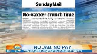 Teenagers need vaccination top-ups to receive benefits