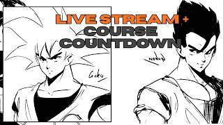 Drawing Dragonball Live Stream + Course Countdown