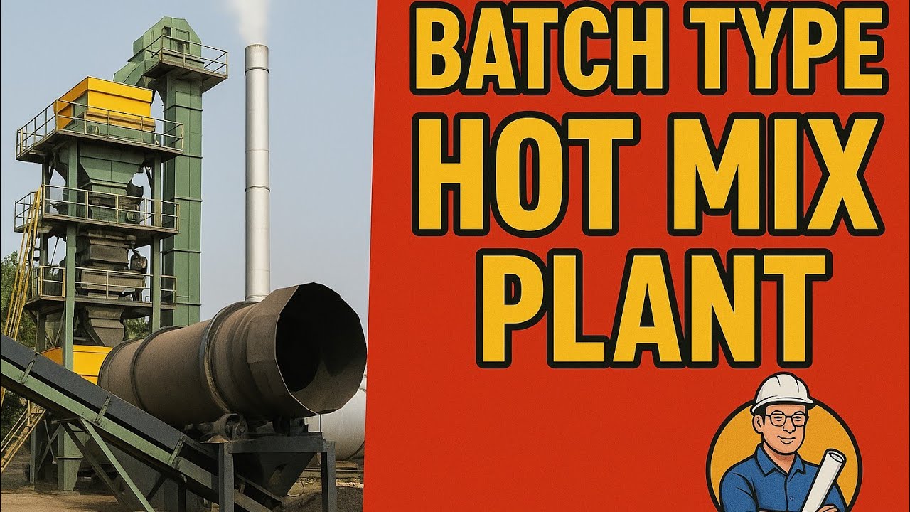 Batch Type Hot Mix Plant | Bituminous Concrete Mixing Process Explained | Civil Engineering Site