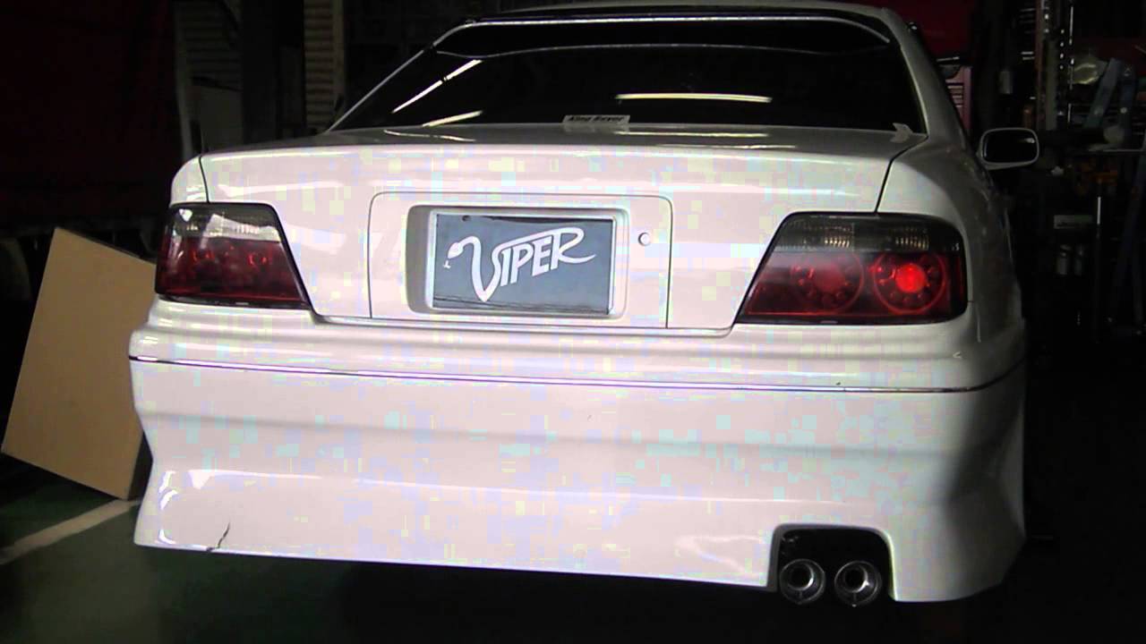 JZX100 ﾏﾌﾗｰ 音 viper TYPE-SS 90デュアル115 Φ中間サイレンサー付 