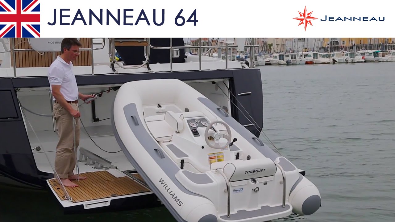 Jeanneau 64 - Training, Tender handling system