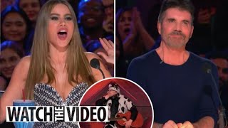 AGT’s Sofia Vergara furiously snaps at co-star Simon Cowell and yells ‘you’re done!’ at contestant Wealth
