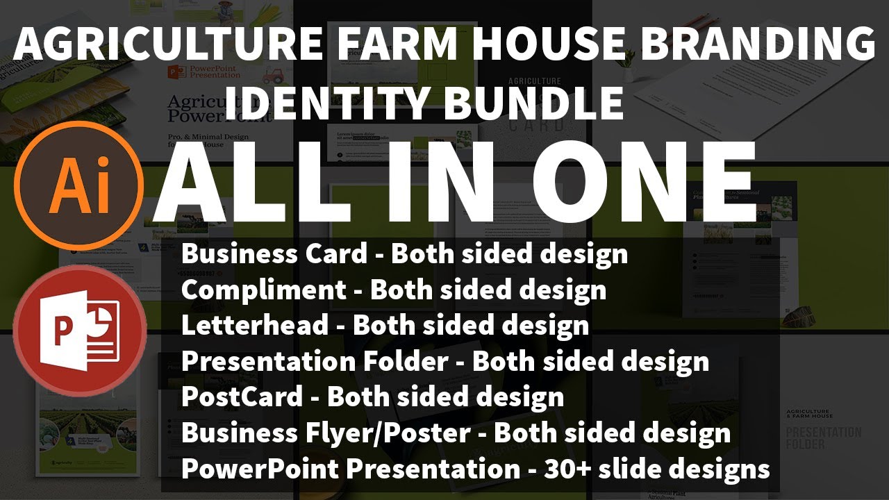 Agriculture Farm House Branding Identity Bundle For Illustrator Urdu agriculture-farm-house-branding-identity-bundle-for-illustrator-urdu