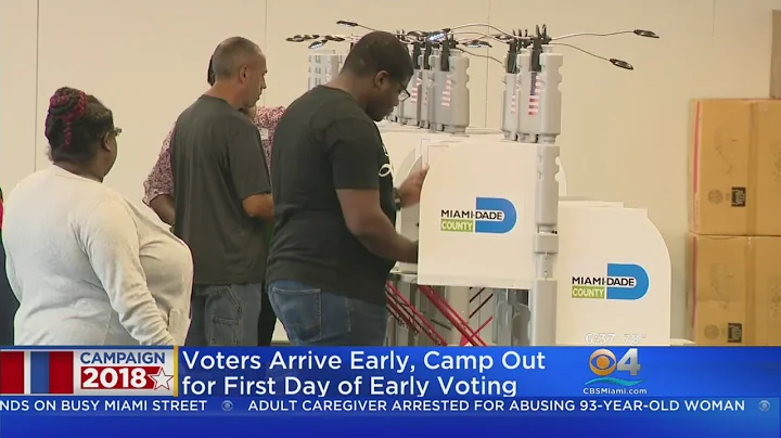 Voters Flock To Polls On First Day Of Early Voting