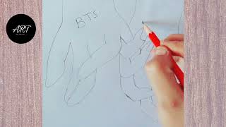 How draw handshake sketch step by step#viralvideo #youtube videos