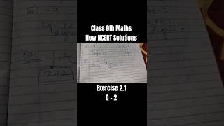 New NCERT Class 9th Maths | Ex 2.1 Q 2 Easy Solution | Introduction to Linear Polynomials #shorts