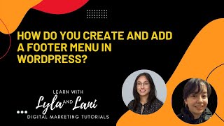 How do you create and add a footer menu in WordPress