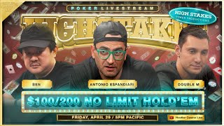 Antonio Esfandiari Plays SUPER HIGH STAKES $100/200/400 w/ Ben, Double M, Brandon Steven & Mike Nia
