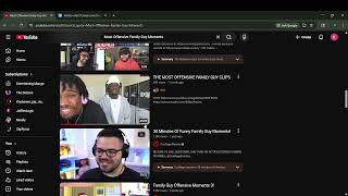 Doing a what if then reacting to family guy