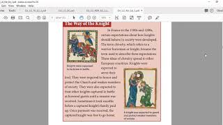 CKLA Grade 4 Domain 2 Reader Chapter 3: Gloomy Castles and Jousting Knights