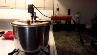 Prototype popcorn coffee roaster