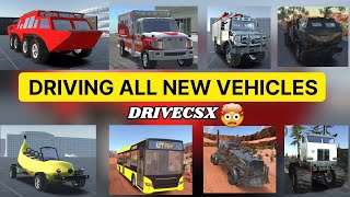 DriveCSX: Test Driving All New Vehicles || New Update v0.96.1