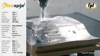 FPT DINOSPIN - Performing a semi-finishing and finishing on a pre hardened tool steel
