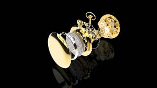 3D Animated Photo Realistic Render of a Pocket Watch