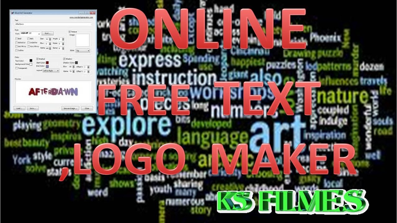 HOW TO USE WORDART GENERATER ONLINE FREE TEXT LOGO MAKER YouTube How to use wordart generater online free text logo maker youtube