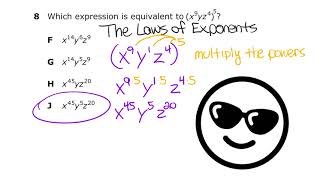 Famous Algebra 1 STAAR Exam Prep Q8 A.11B Simplify Using the Laws of Exponents Wealth