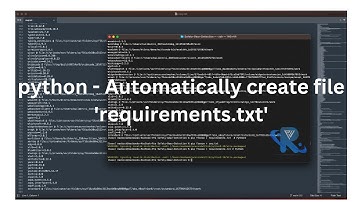 How to python - Automatically create file requirements.txt