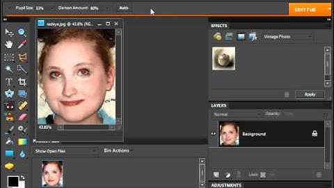 Photoshop Elements 9.0 Tutorial The Red Eye Removal Tool Adobe Training Lesson 14.2