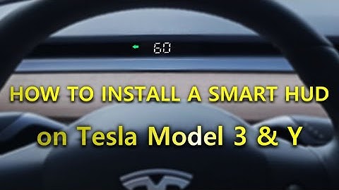 How to Install a SMART HUD on Tesla Model 3 Y