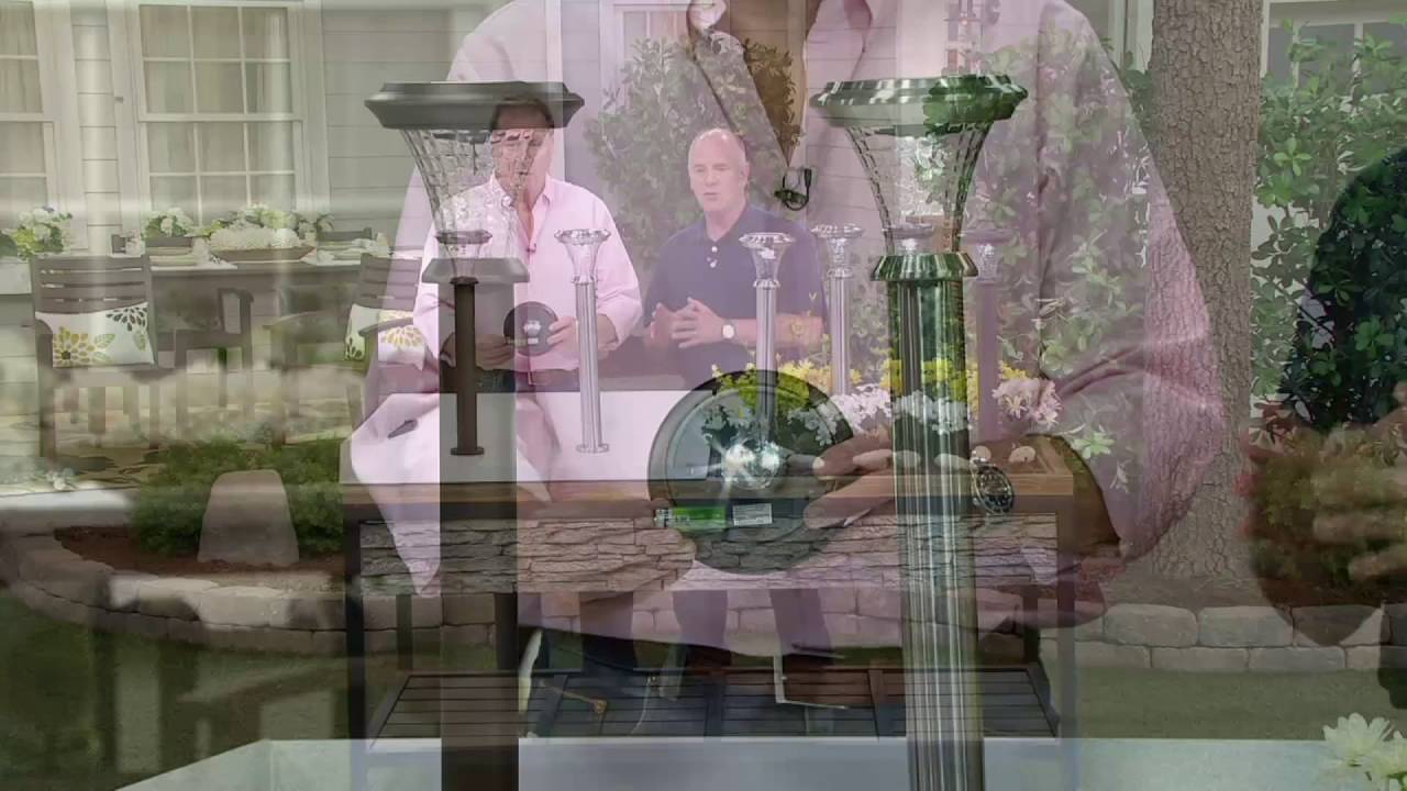 Paradise Set of 2 Rotating Solar Bollard Path Lights on QVC