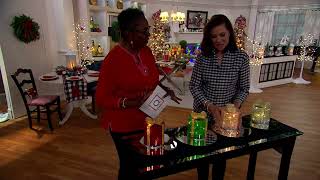 Beleuchtete Glasgeschenkbox Mit Schleife Von Valerie Auf Qvc