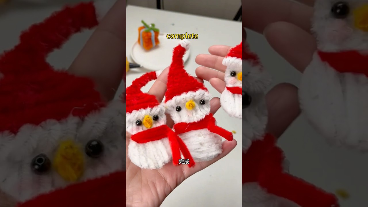 下雪了吗？一起做个⛄️Christmas snowman 