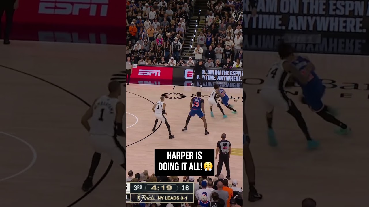 Rook doing it all🔥 #DylanHarper #Spurs #NBAFinals #Knicks