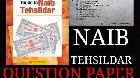 HIMACHAL Pradesh naib Tehsildar previous year questions paper part-1