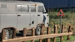 видео: Диорама Буханка в Деревне 1/43  картинка: Диорама Буханка в Деревне 1/43