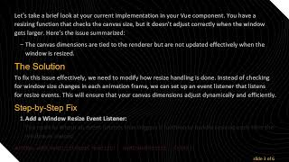 How to Fix Three.js Animation Resizing Issues in Your Vue.js Application