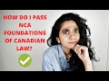 Foundations of Canadian Law - 3 things you NEED to know to pass