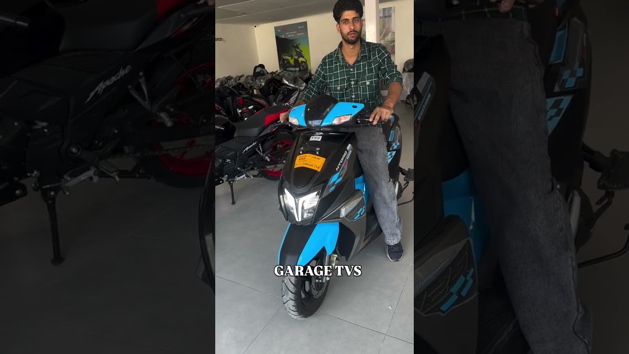 tvs ntorq 125 race edition black blue 💙