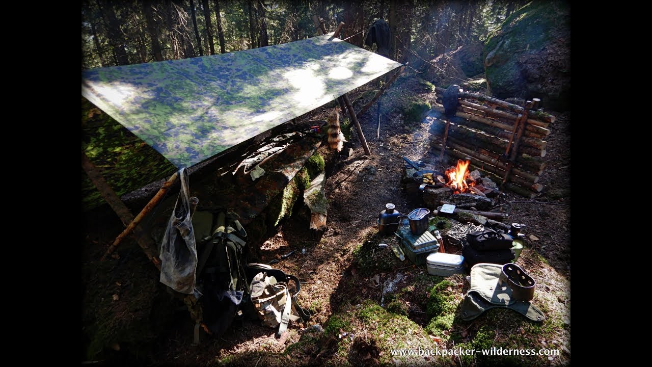 Bushcraft Camp Basics mit Shelter & Outdoor Cooking für Anfänger YouTube