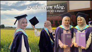 🎓 graduation vlog | solo pre convo, graduation day USM | Malaysia 👩🏻‍🎓