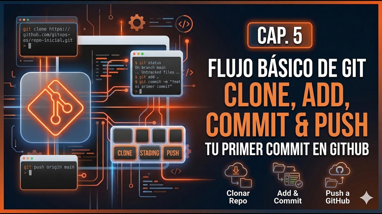 Desarrollo de un Proyecto GitOps - Cap. 5: Flujo Básico de Git (Clone ...