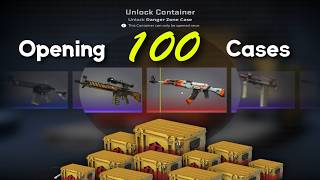 Opening 100 Danger Zone Cases in CS2… INSANE Knife &amp; Rare Skins Drop! 🔥
