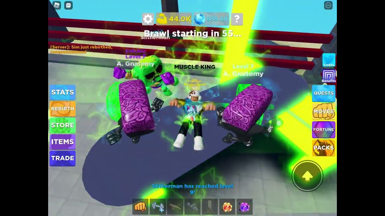 Getting to 20 rebirths in muscle legends!