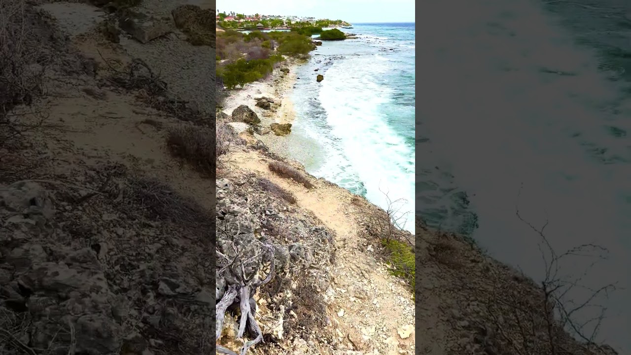 Hidden beauty beach we discovered after Mariposa Hike close to Jan Thiel #curacao #travel #beach