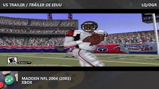 Madden NFL 2004 | Xbox | 2003 | Video Game US Trailer | LQ/OGR