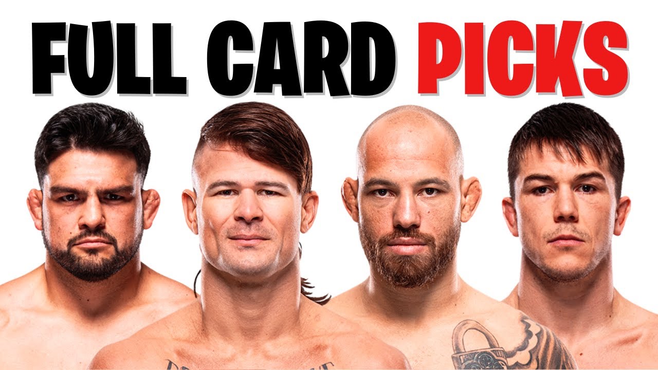 UFC Noche Full Card Predictions & Breakdown